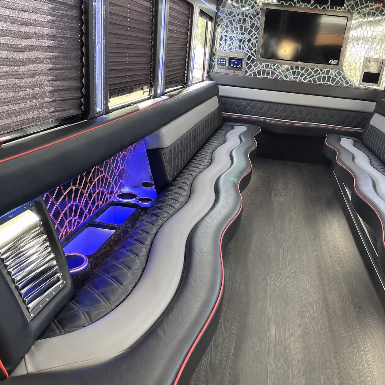 25 Passenger Party Bus Inside