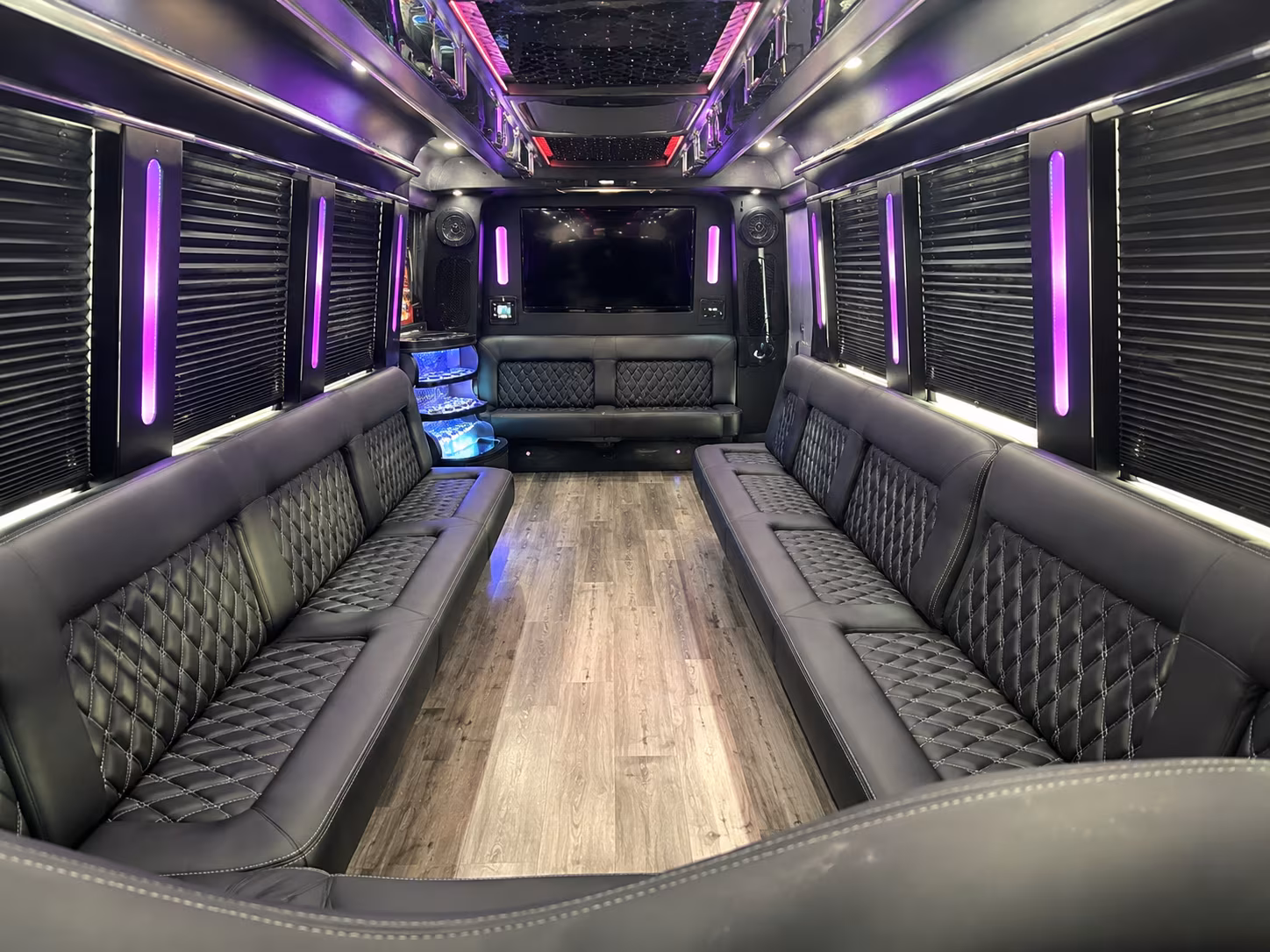 Inglewood Birthday, Sweet 16, & Quinceañera Transportation party bus exterior
