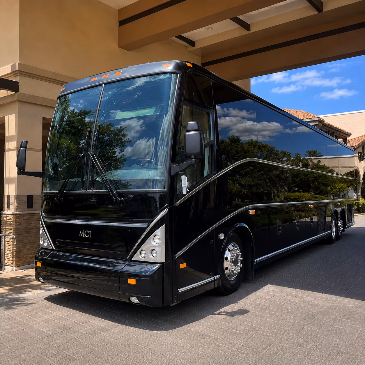 Inglewood Corporate Transportation party bus exterior