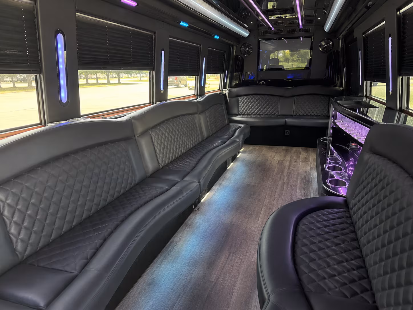 Inglewood Private Event Transportation party bus exterior