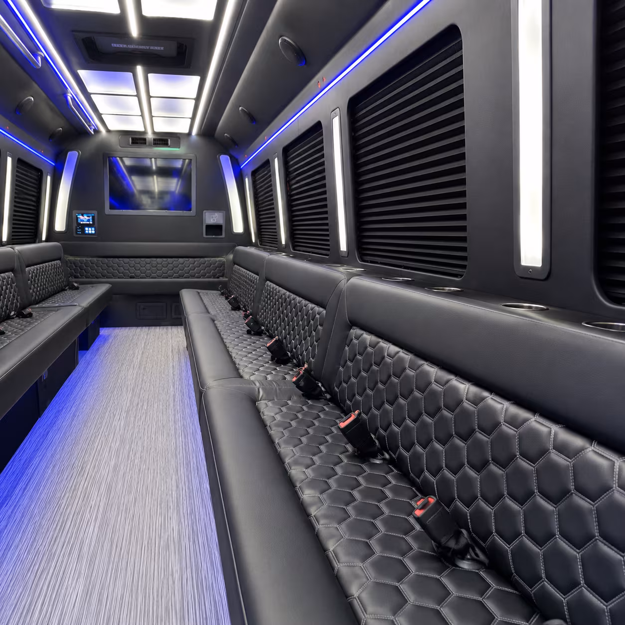 Inglewood Private Event Transportation party bus exterior
