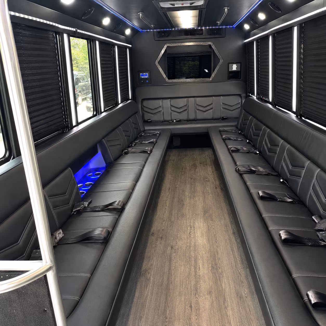 Inglewood Prom & Homecoming Transportation party bus interior