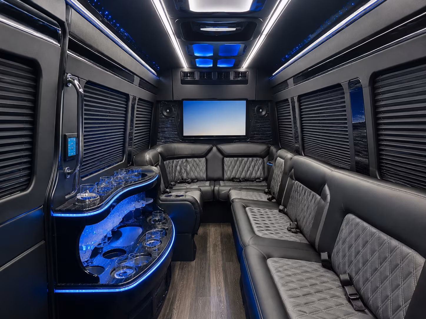 Inglewood School Event Transportation party bus exterior