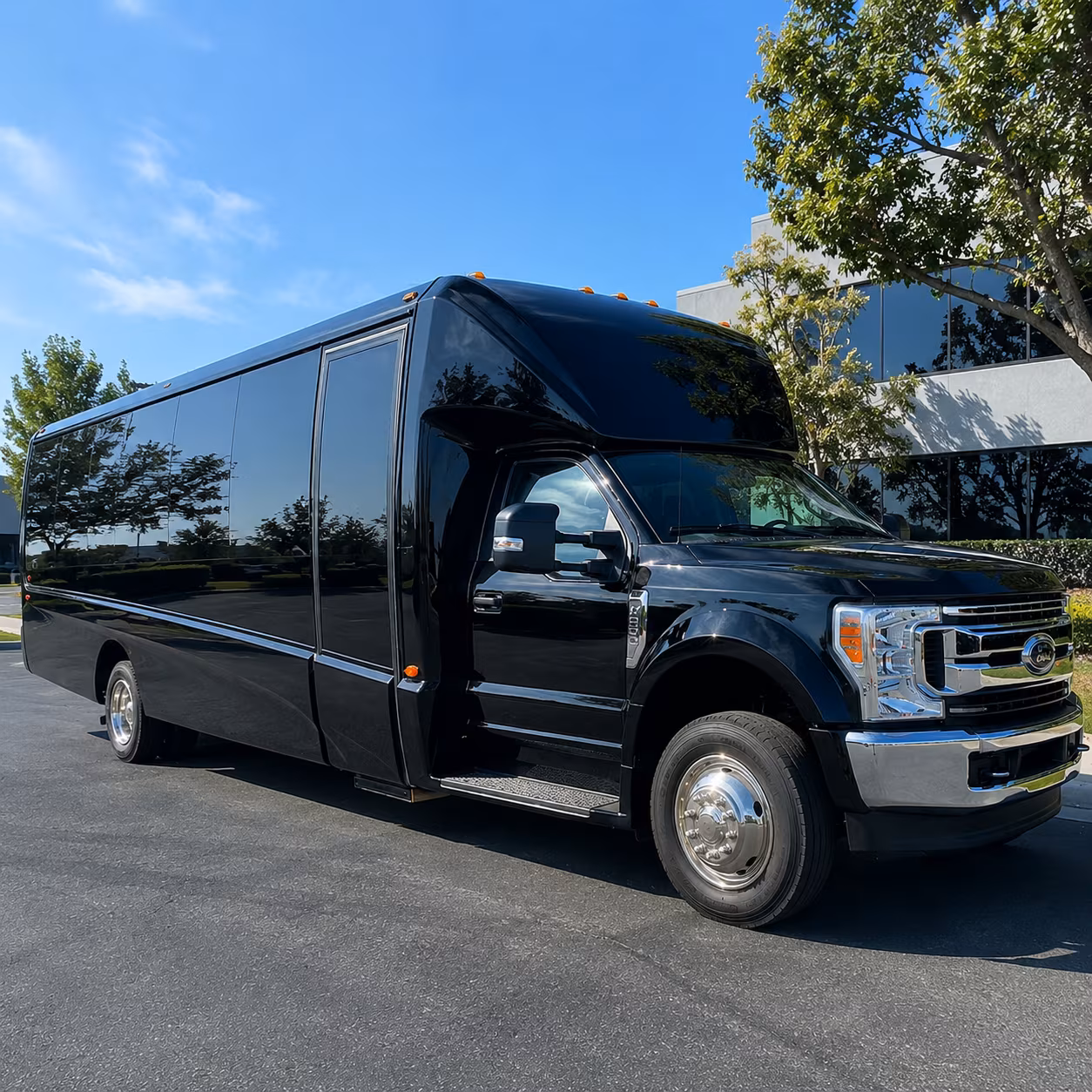 Inglewood School Event Transportation party bus exterior
