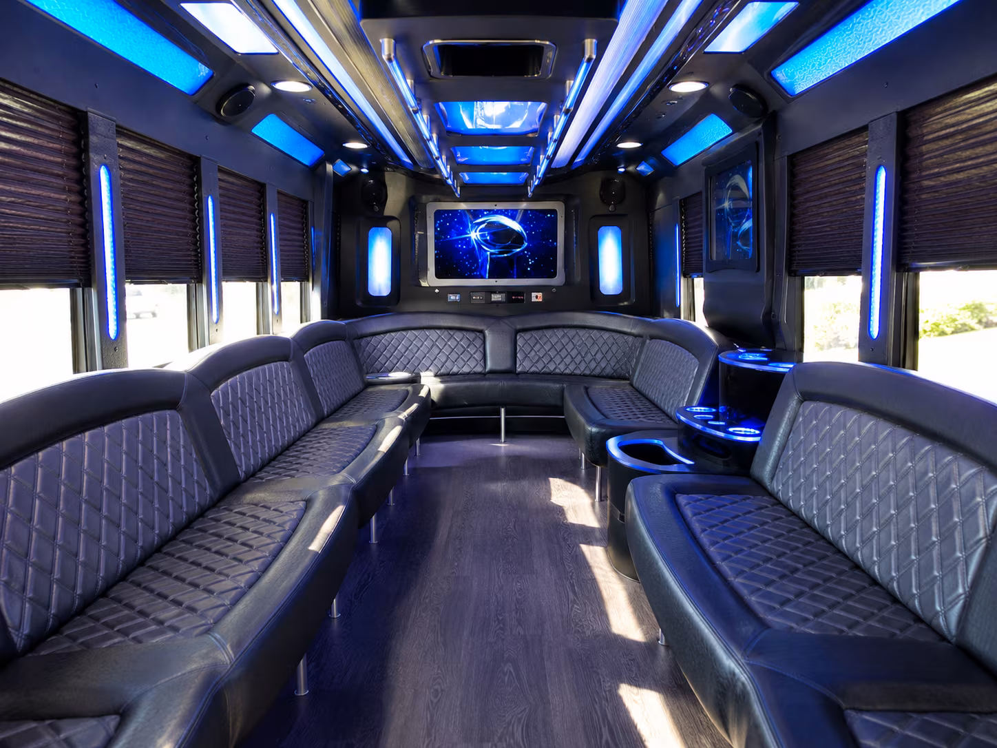Inglewood Wedding Transportation party bus exterior
