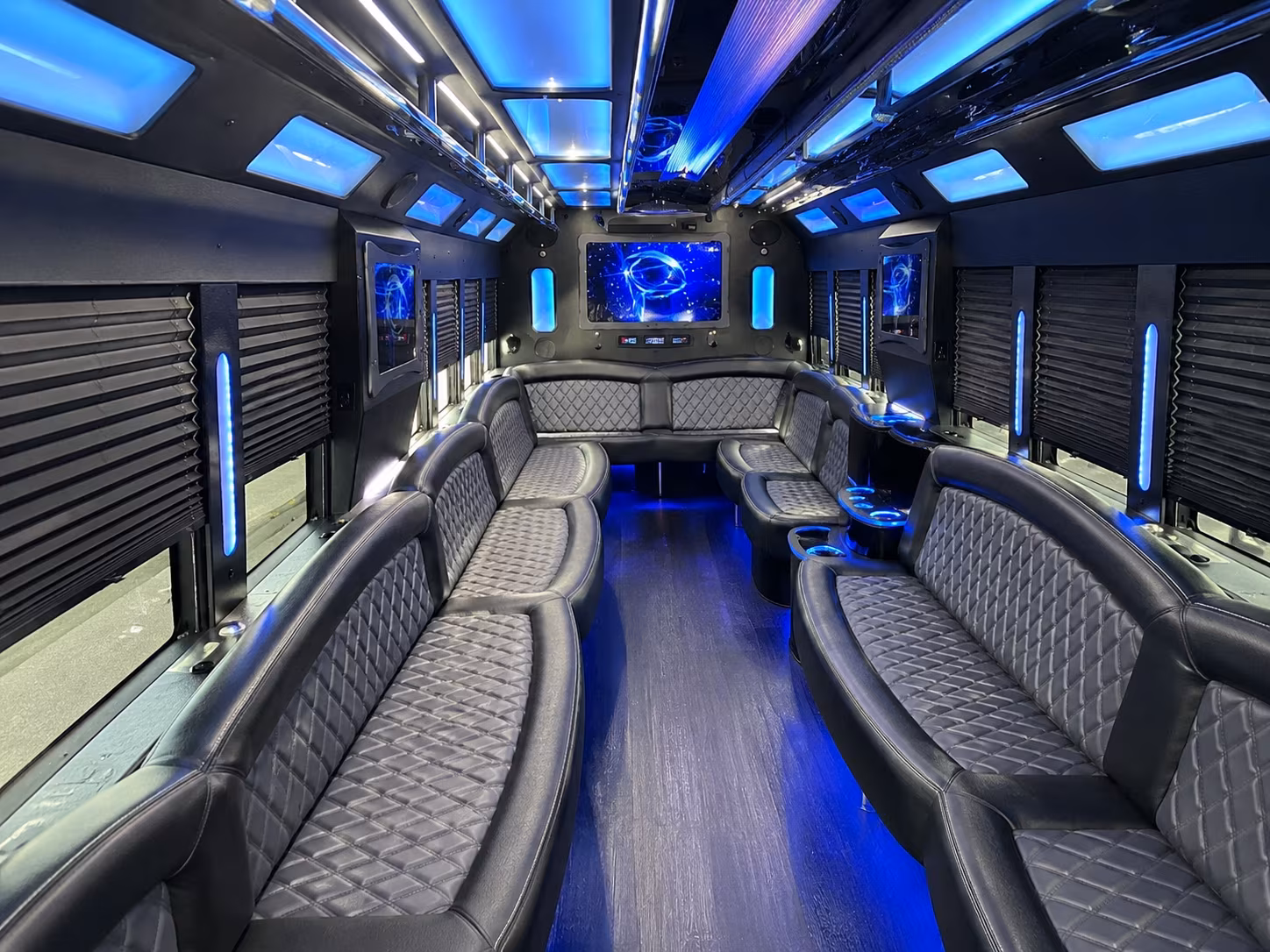 Inglewood Wedding Transportation party bus exterior