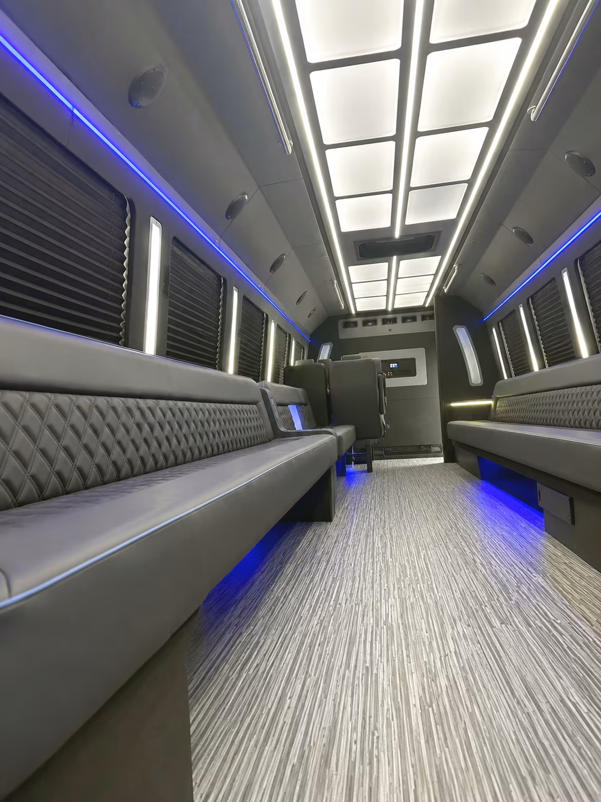 Inglewood Wedding Transportation party bus interior