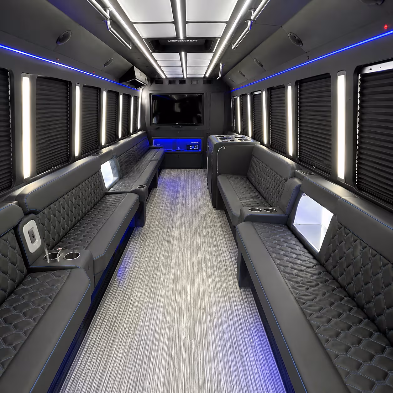 Inglewood Winery Tour & Pub Crawl Transportation party bus interior
