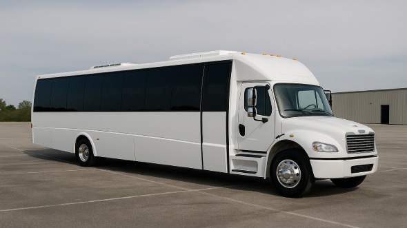 Exterior of Charter Bus Company Torrance's 28 Passenger Party Bus in Torrance