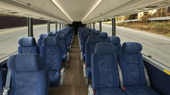 Interior of Charter Bus Company Inglewood's 30 Passenger Minibus in Inglewood