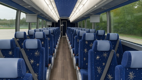 Interior of Charter Bus Company Inglewood's 47 Passenger Charter Bus in Inglewood