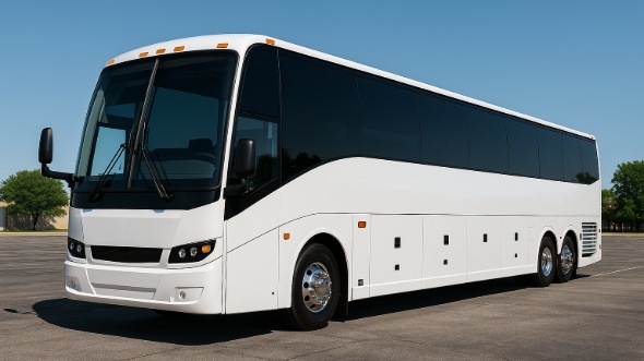 Exterior of Charter Bus Company Gardena's 50 Passenger Party Bus in Gardena
