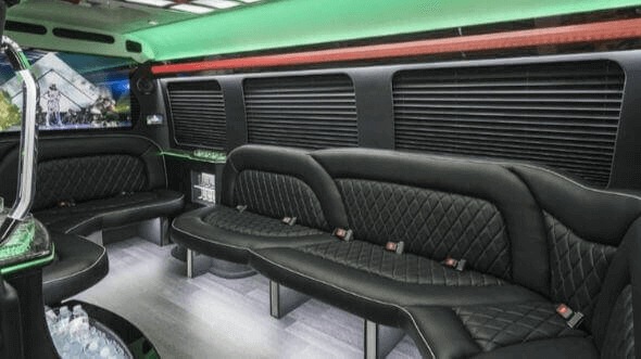 inglewood 15 passenger party bus interior