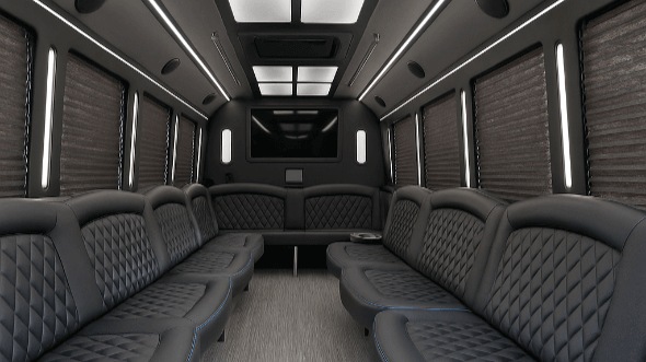 inglewood 30 passenger party bus interior