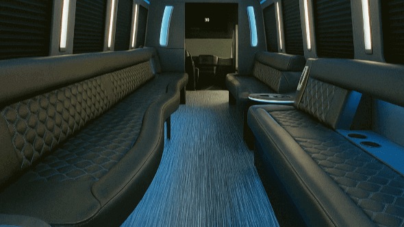 inglewood 50 passenger party bus interior